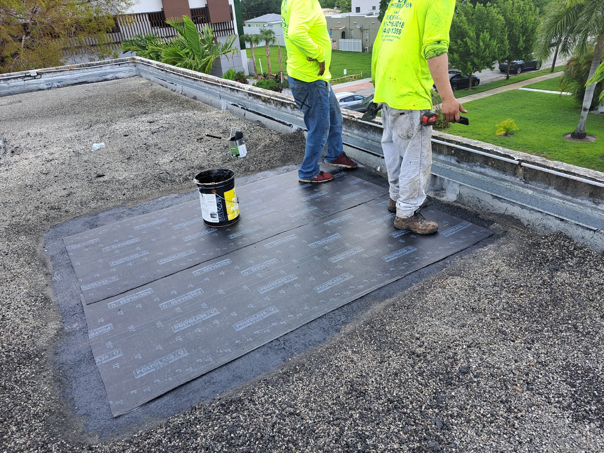 Commercial roof repair in South Florida by DR Construction & Roofing in South Florida