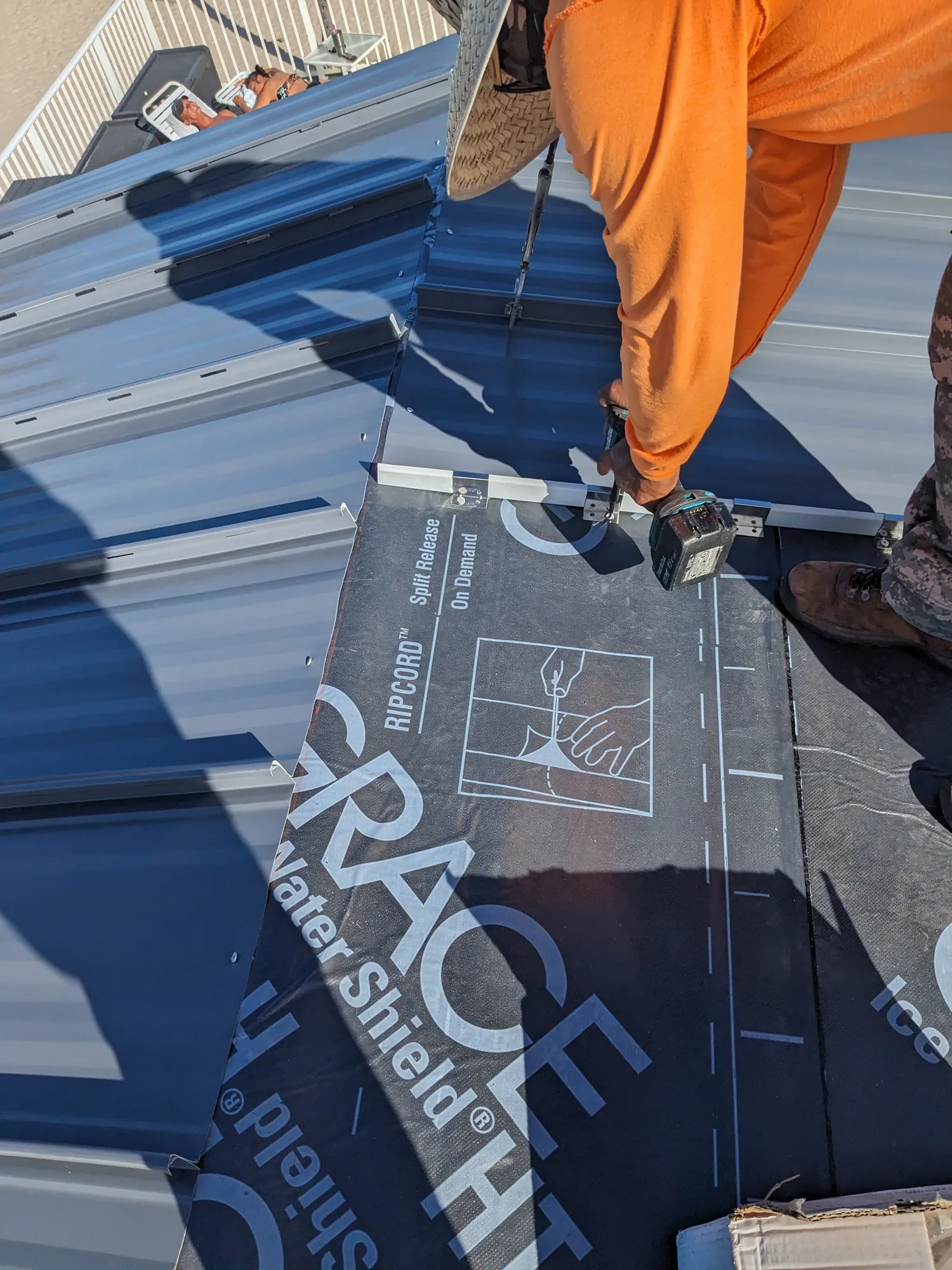 Standing seam metal roof by DR Construction & Roofing in South Florida