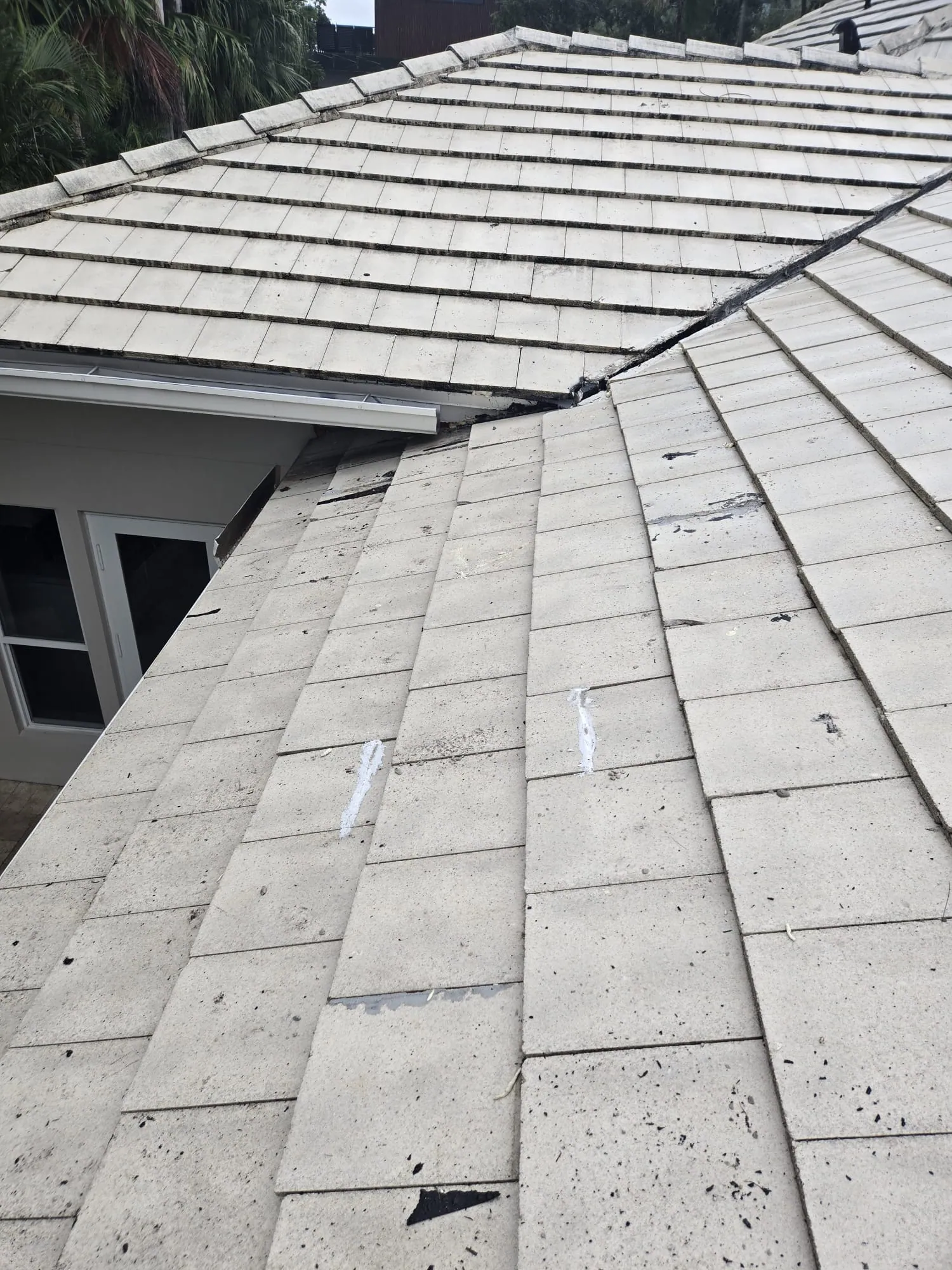 Tile roof repair completed by DR Construction & Roofing on a South Florida home